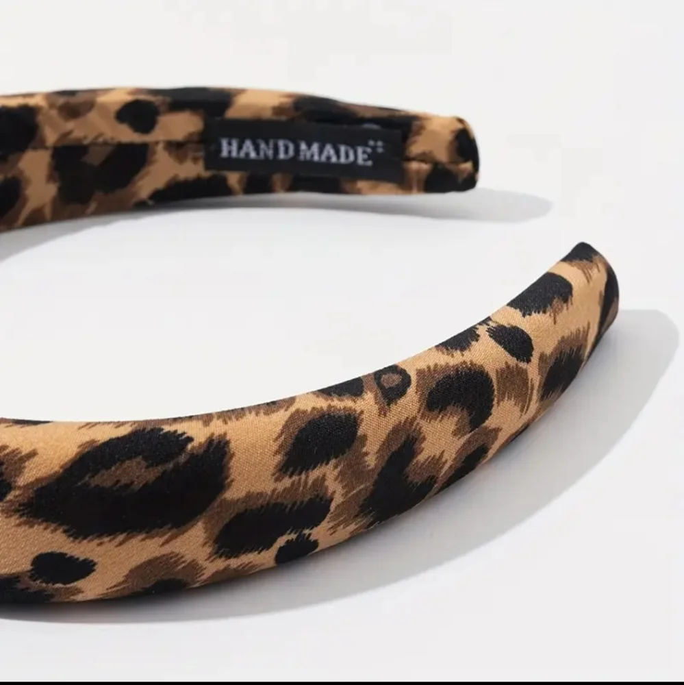 Leopard Print Sponge Headband by Hand Made, NEW